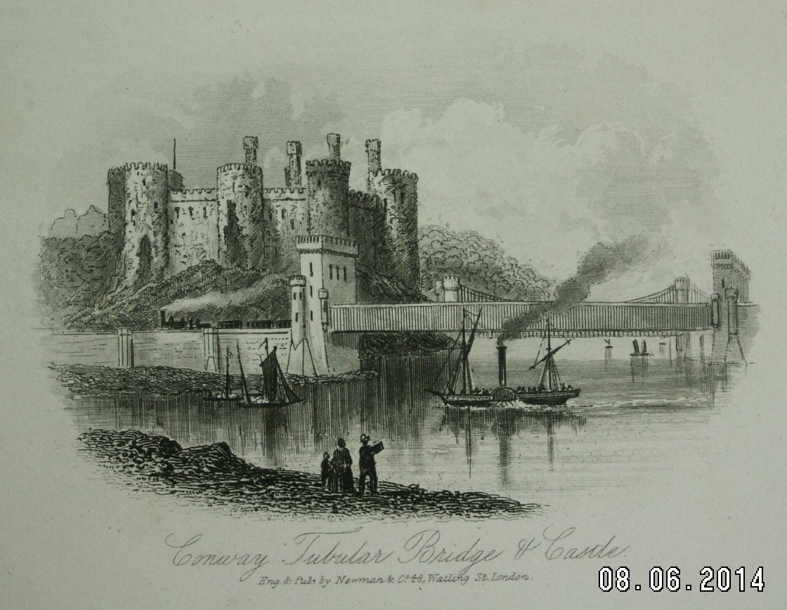 Steel Vignette - Conway Tubular Bridge & Castle - Newman